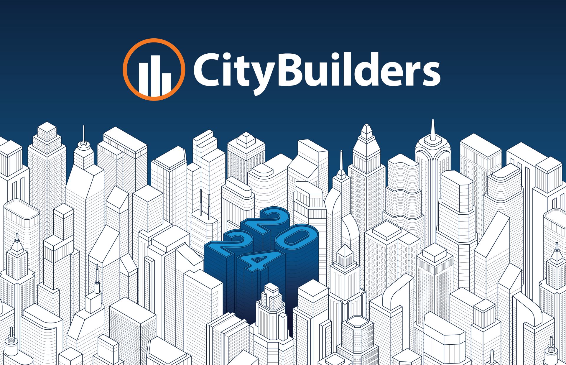 Citybuilders illustration of 2024 in city